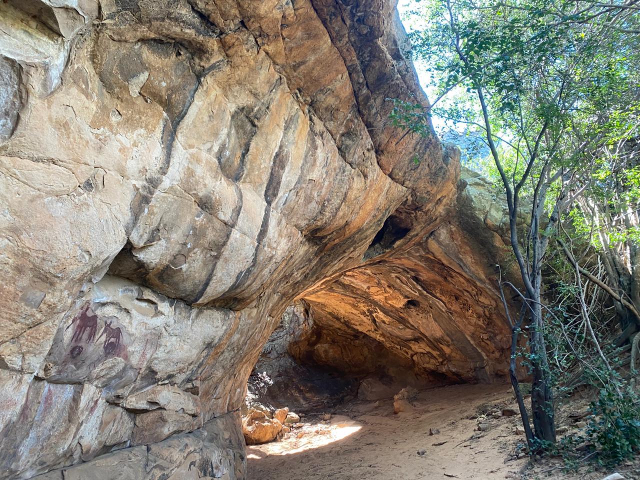 Natural rock shelter